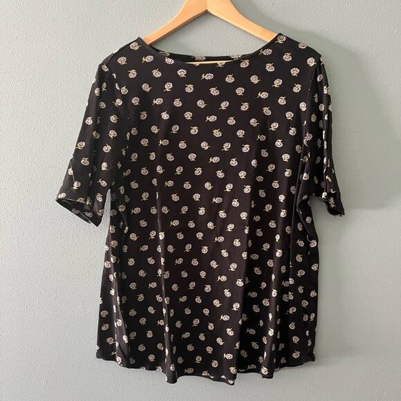 J. Jill Pima Shirttail Tee - Picture 1 of 2